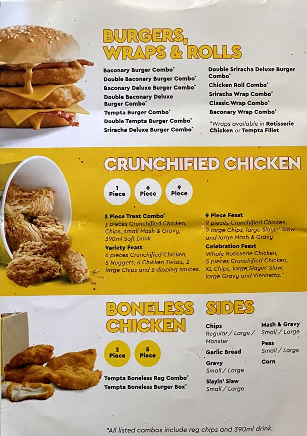 Chicken Treat Boulder menu, prices and opening hours Hungry in Kal